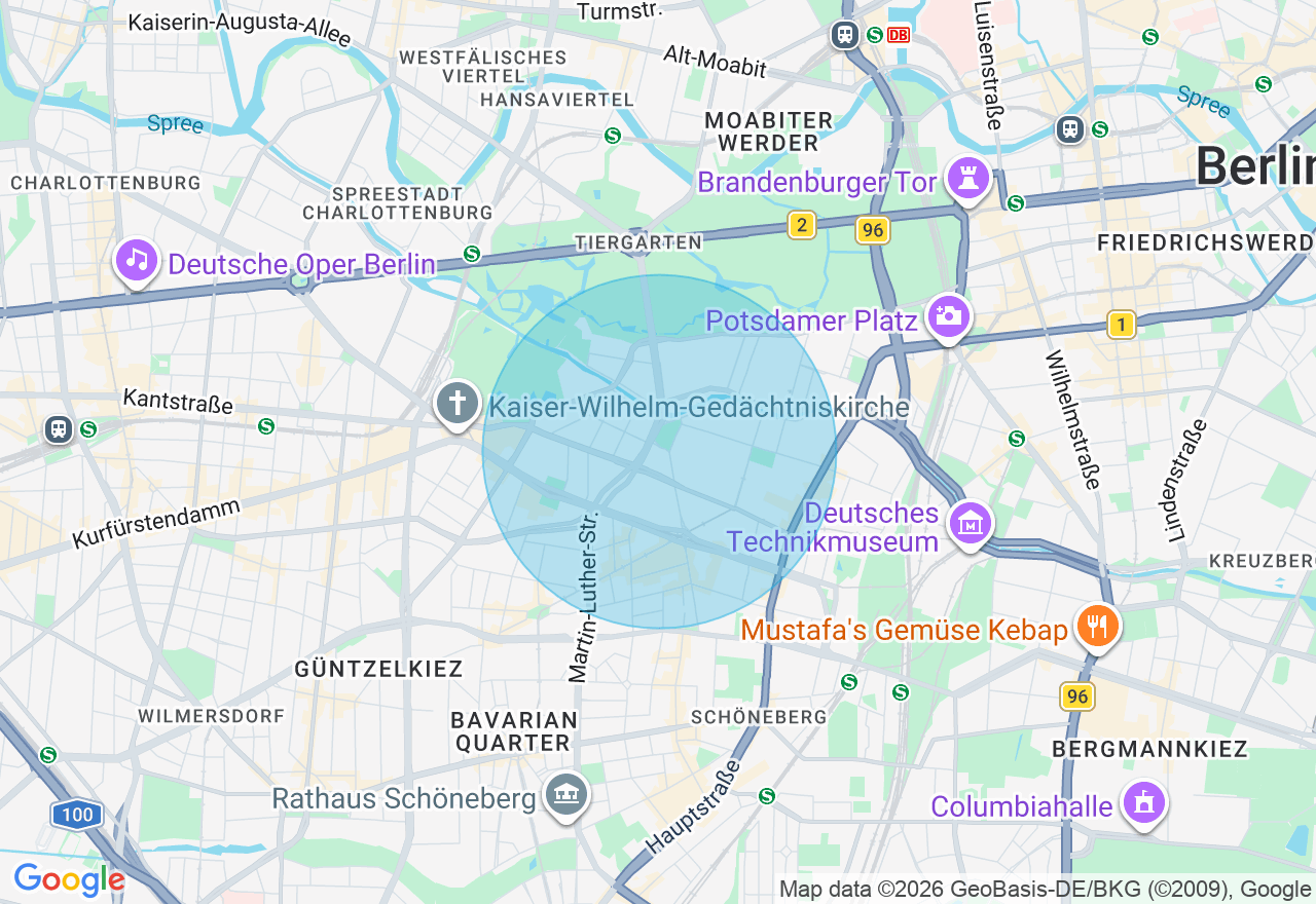 Kartenansicht der Location