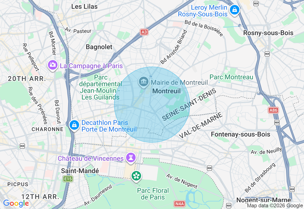 Carte de l'emplacement