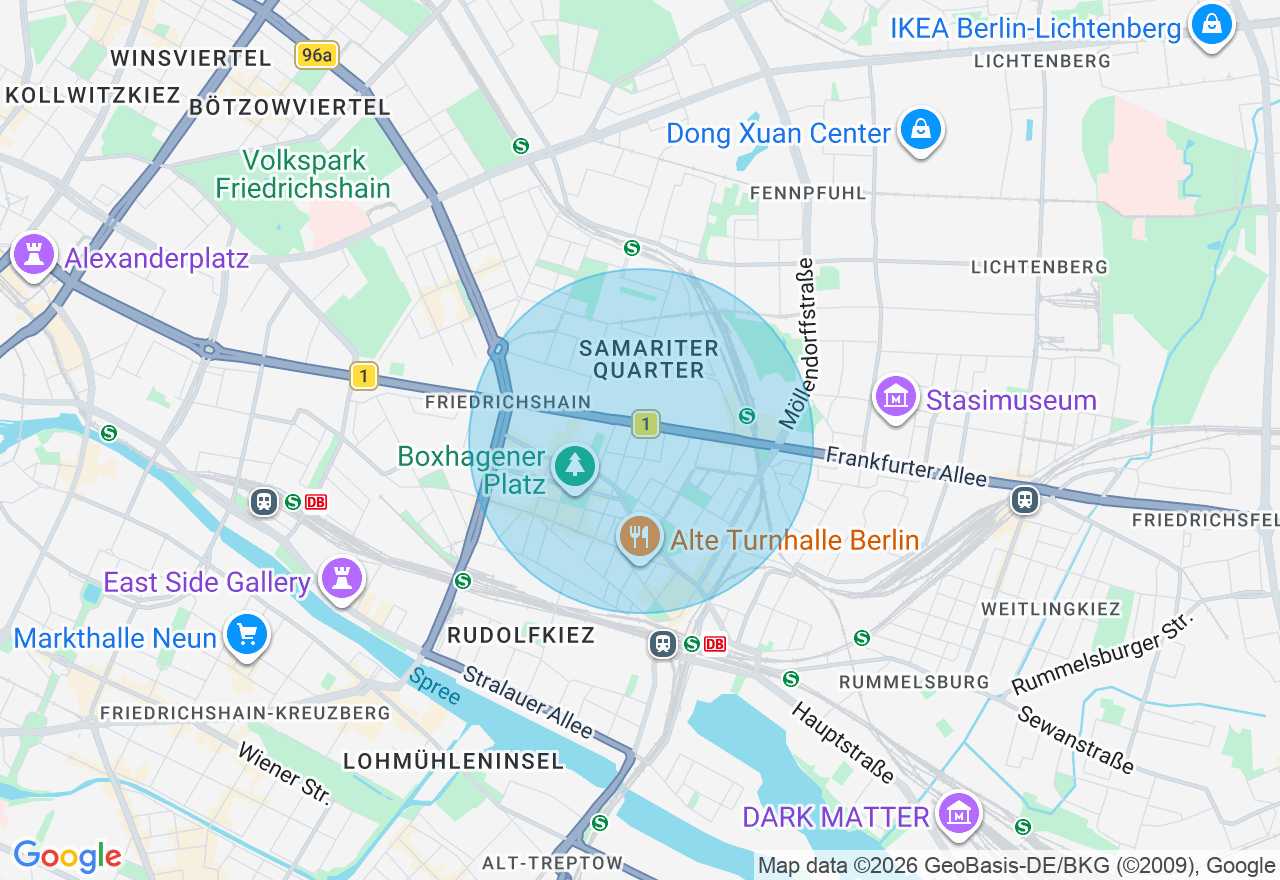 Kartenansicht der Location