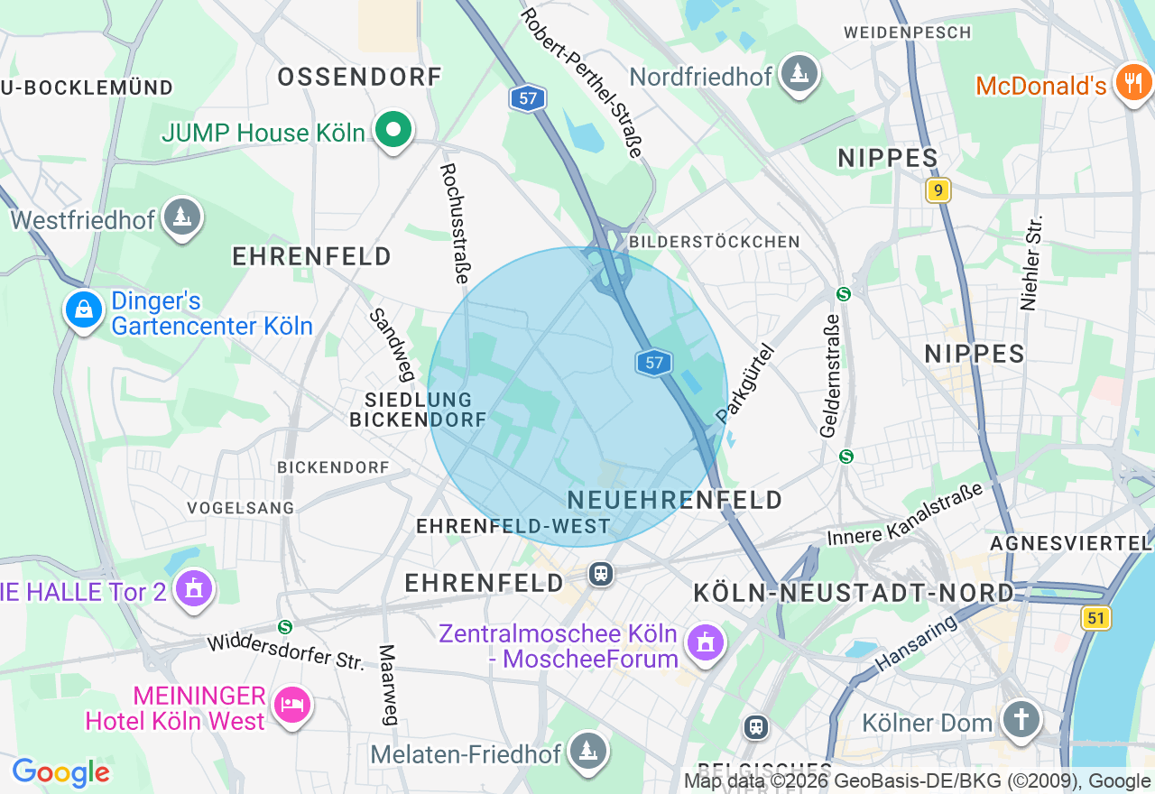 Kartenansicht der Location