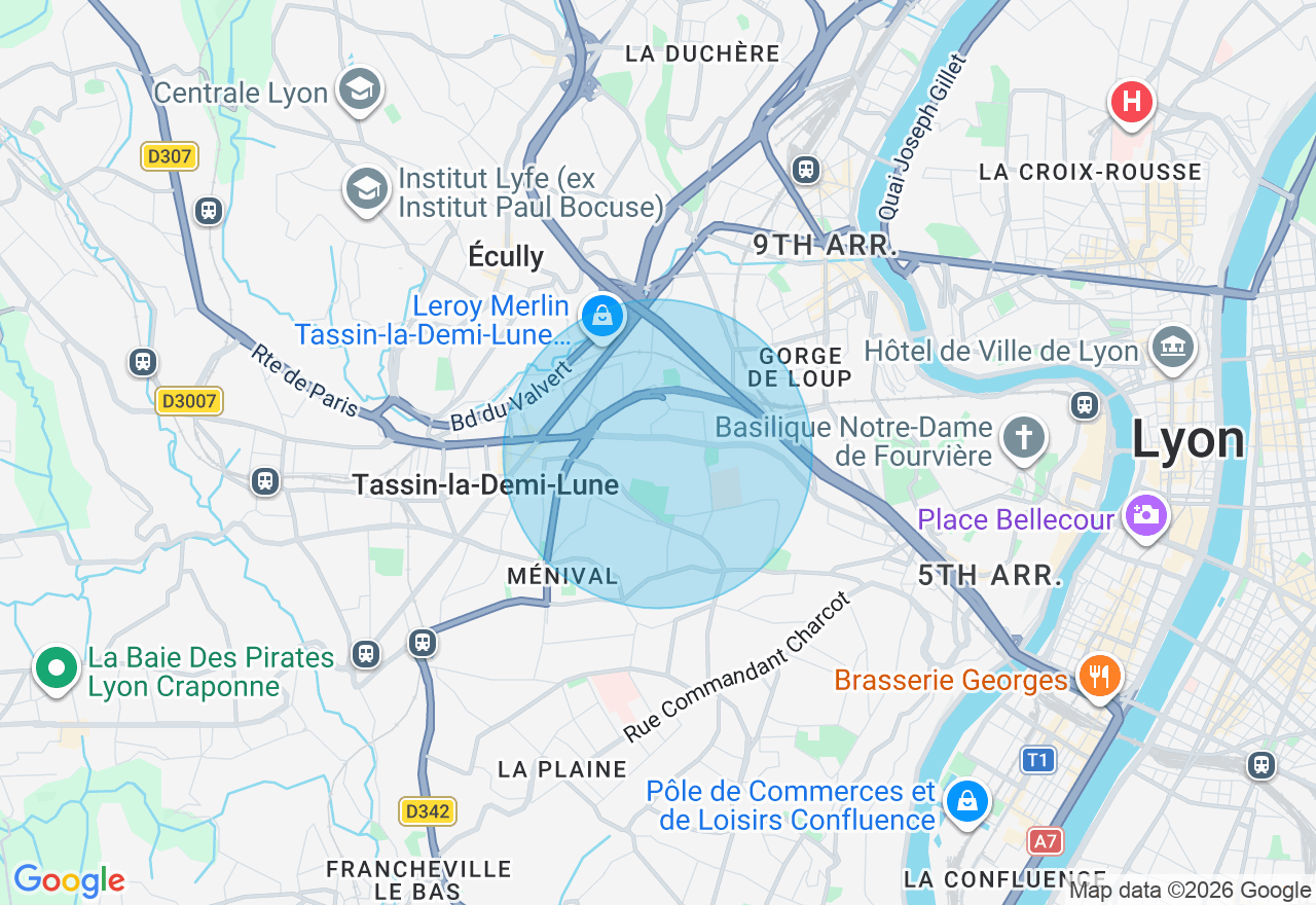 Carte de l'emplacement