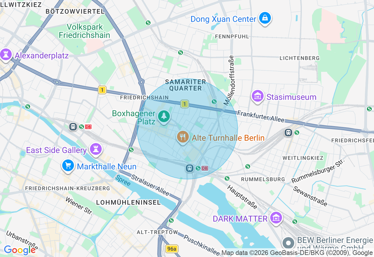 Kartenansicht der Location