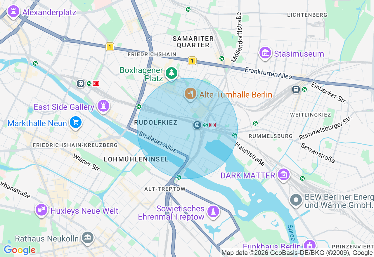 Kartenansicht der Location