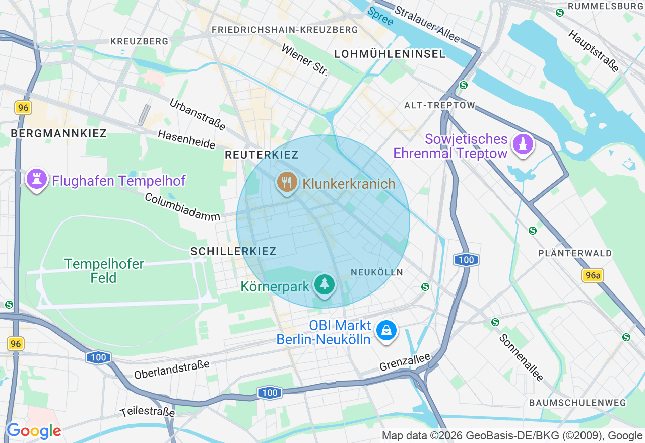 Kartenansicht der Location