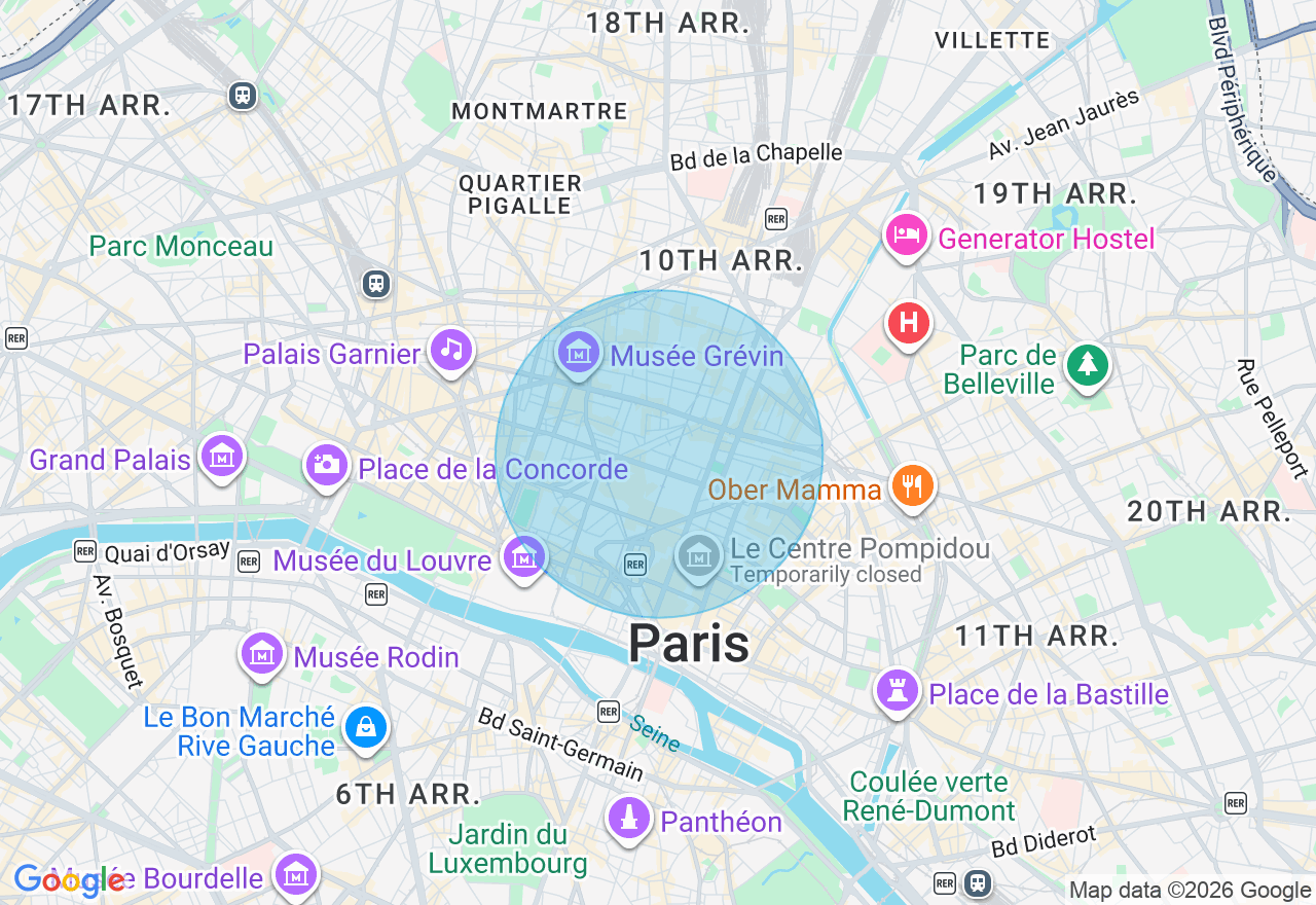 Carte de l'emplacement