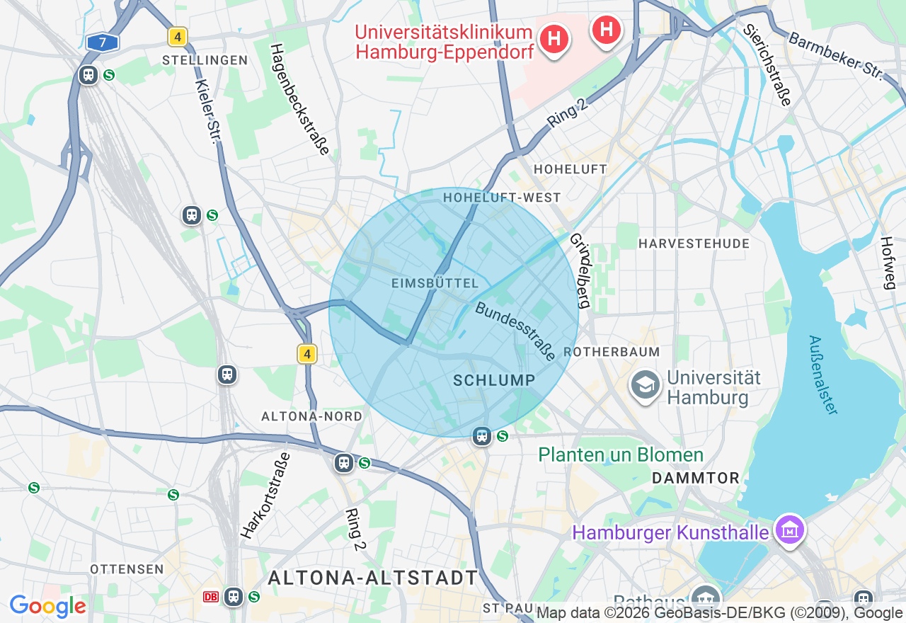 Kartenansicht der Location