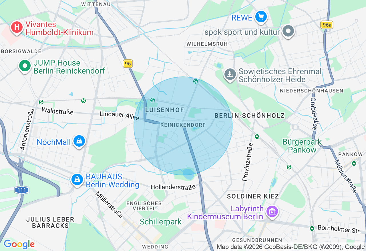 Kartenansicht der Location