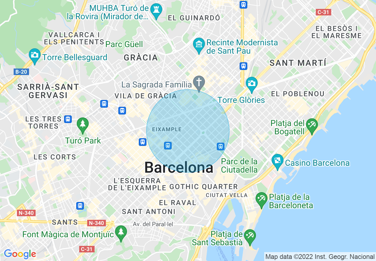 Mapa de la ubicación