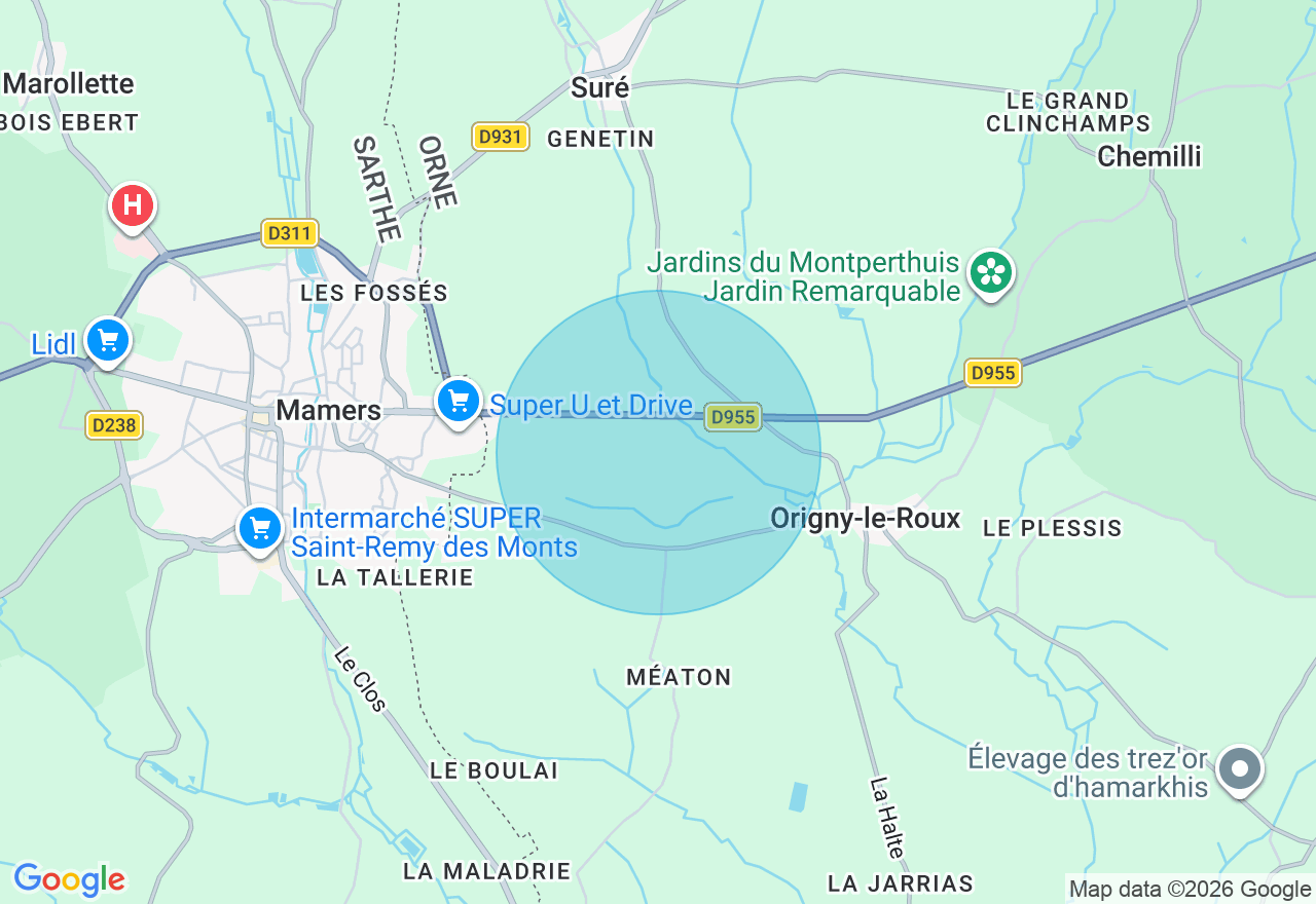 Carte de l'emplacement