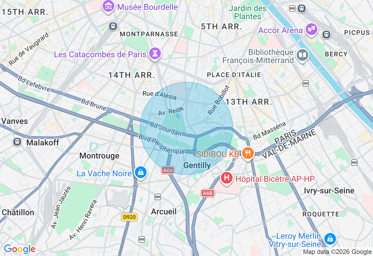Carte de l'emplacement