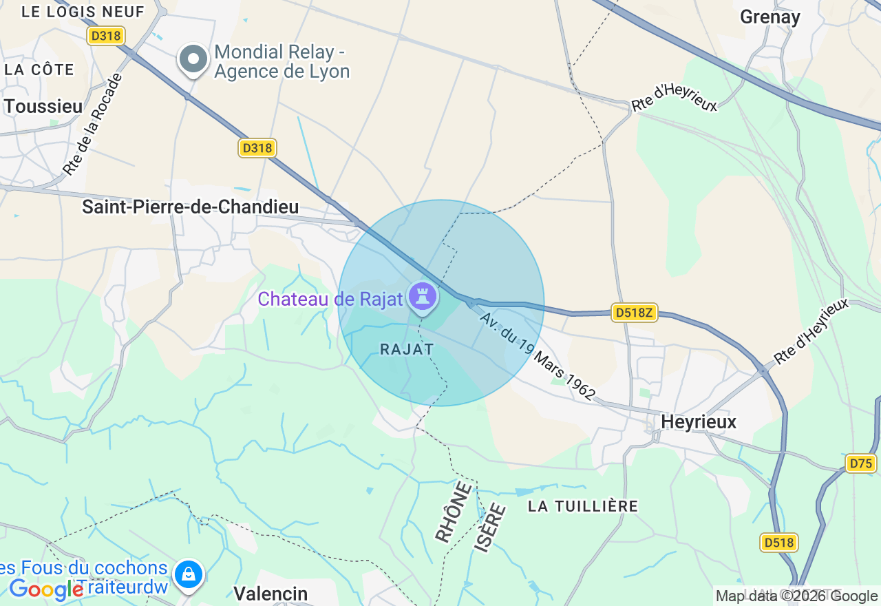 Carte de l'emplacement