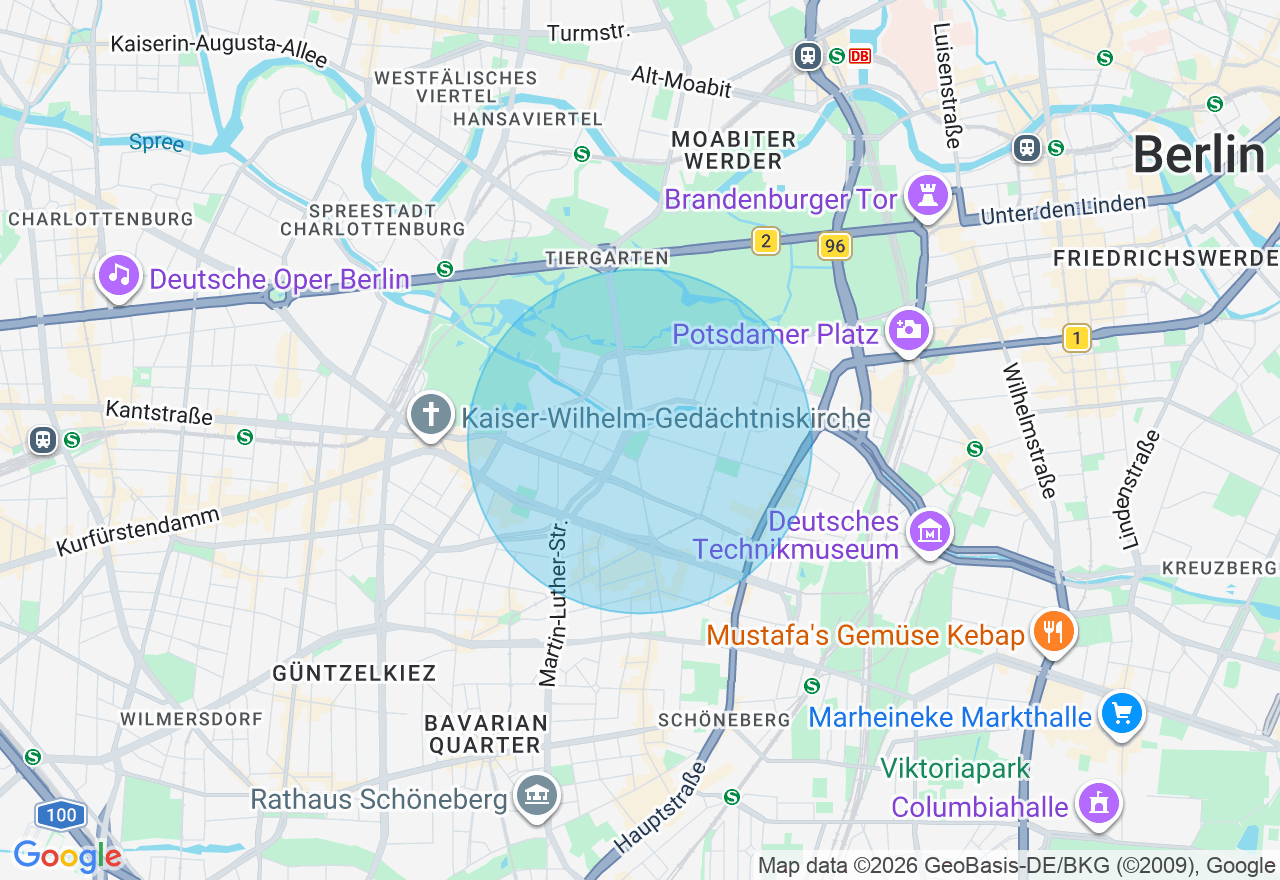 Kartenansicht der Location