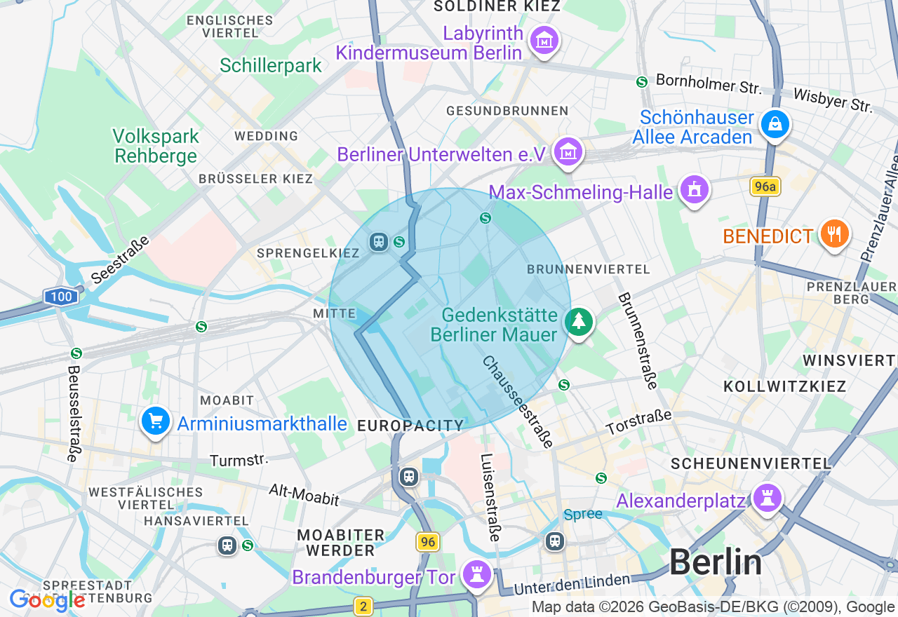 Kartenansicht der Location