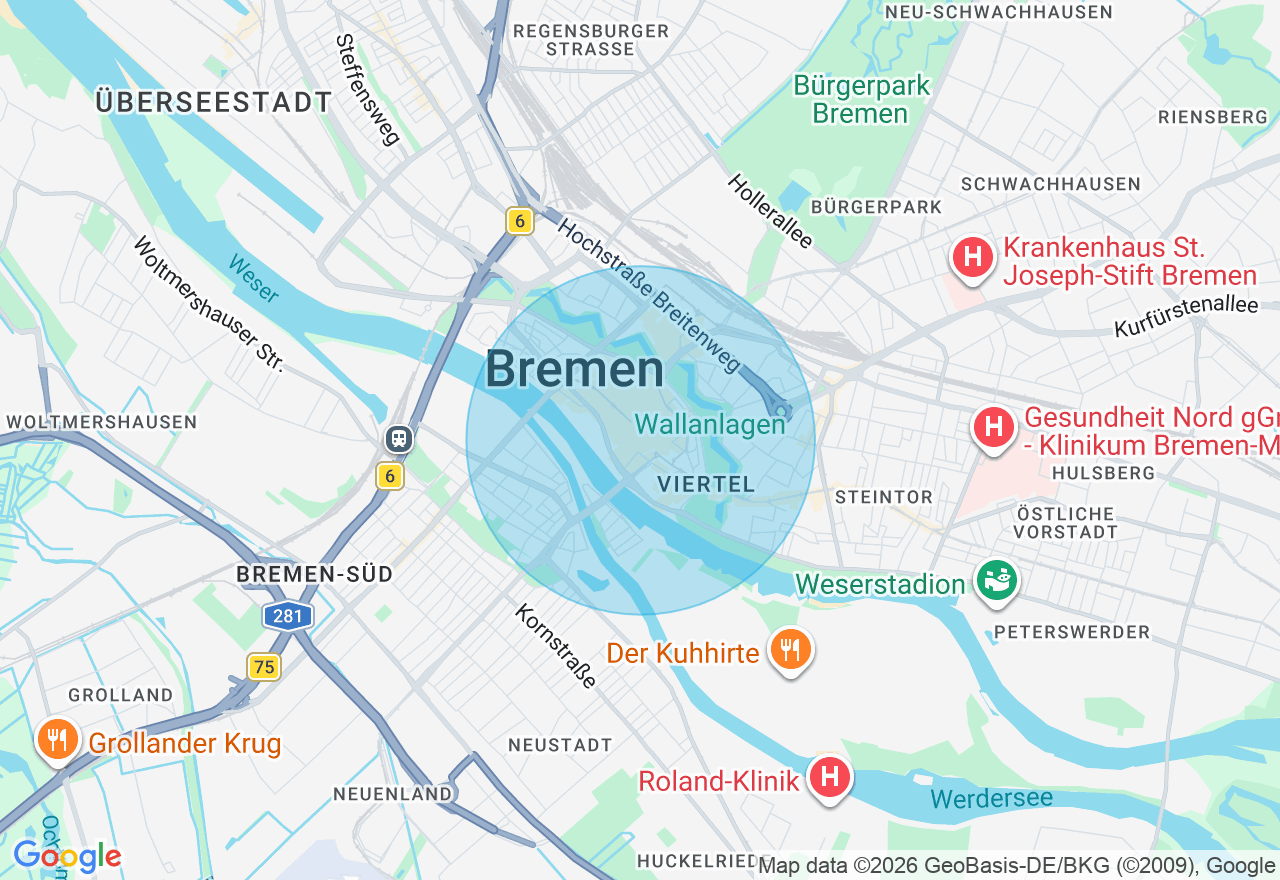 Kartenansicht der Location