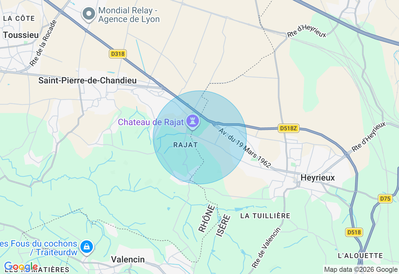 Carte de l'emplacement