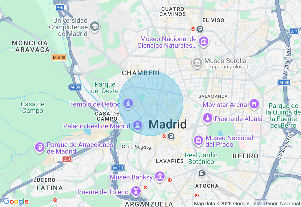 Mapa de la ubicación
