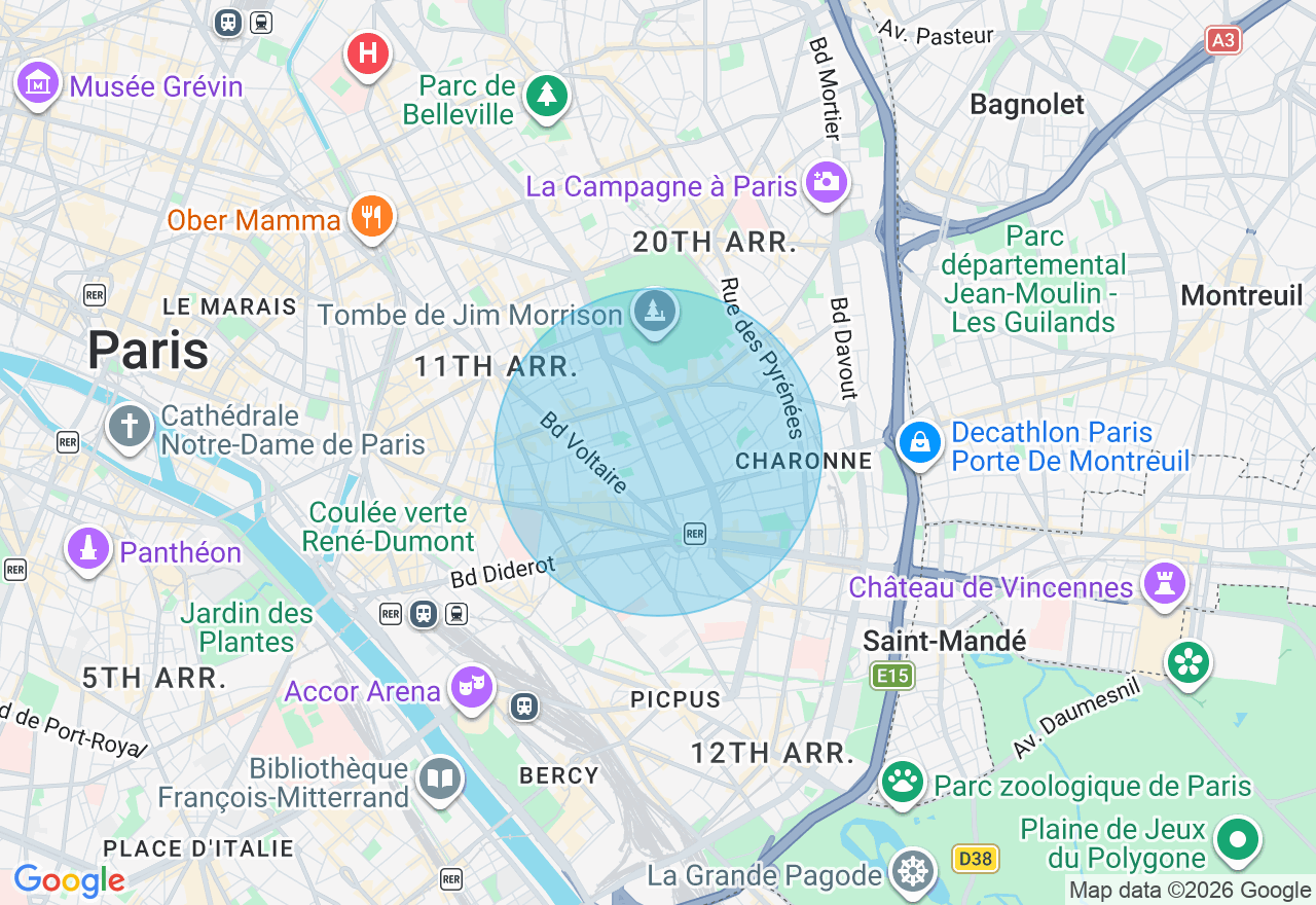 Carte de l'emplacement