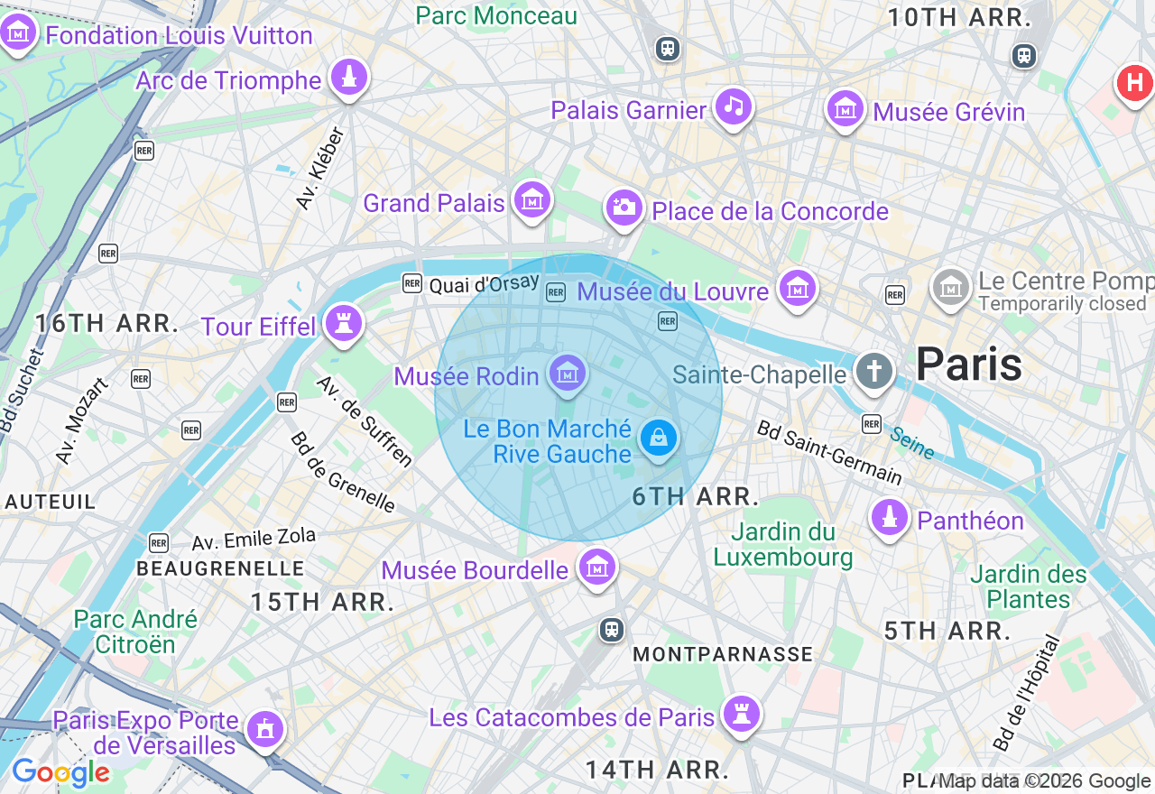 Carte de l'emplacement