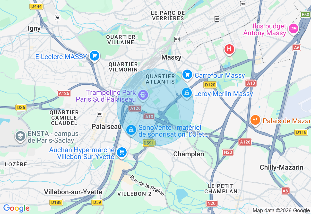 Carte de l'emplacement