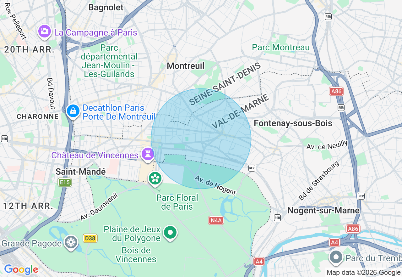 Carte de l'emplacement