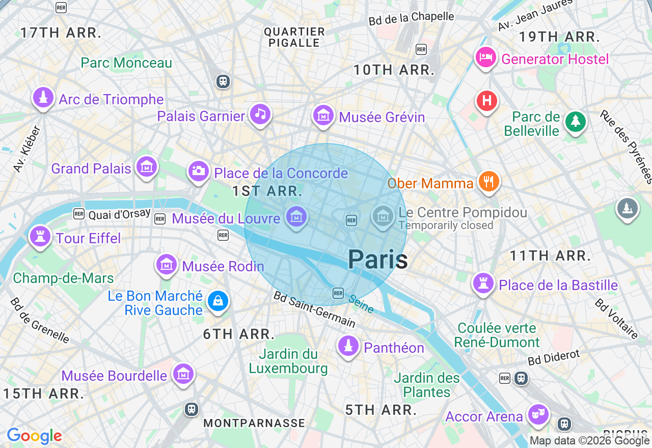Carte de l'emplacement