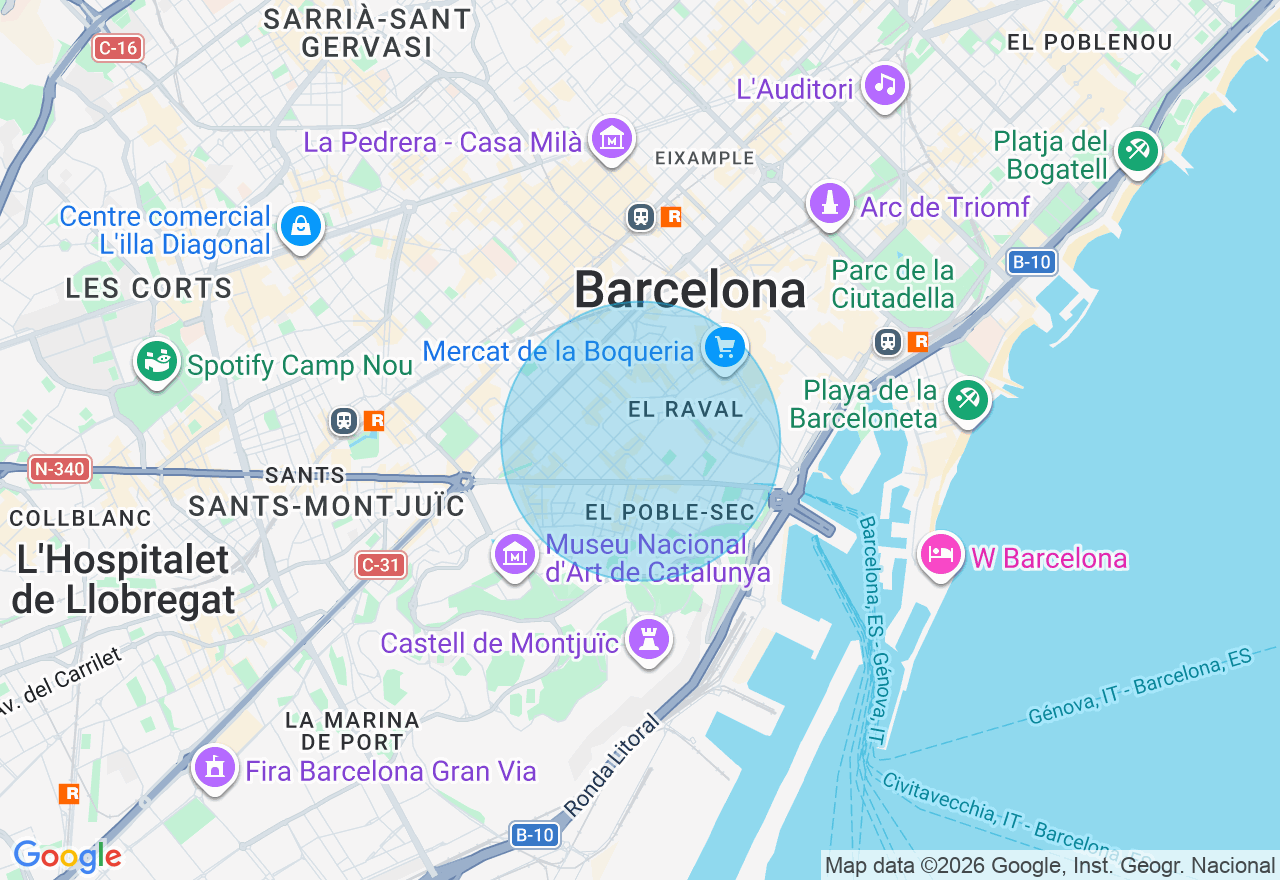 Mapa de la ubicación
