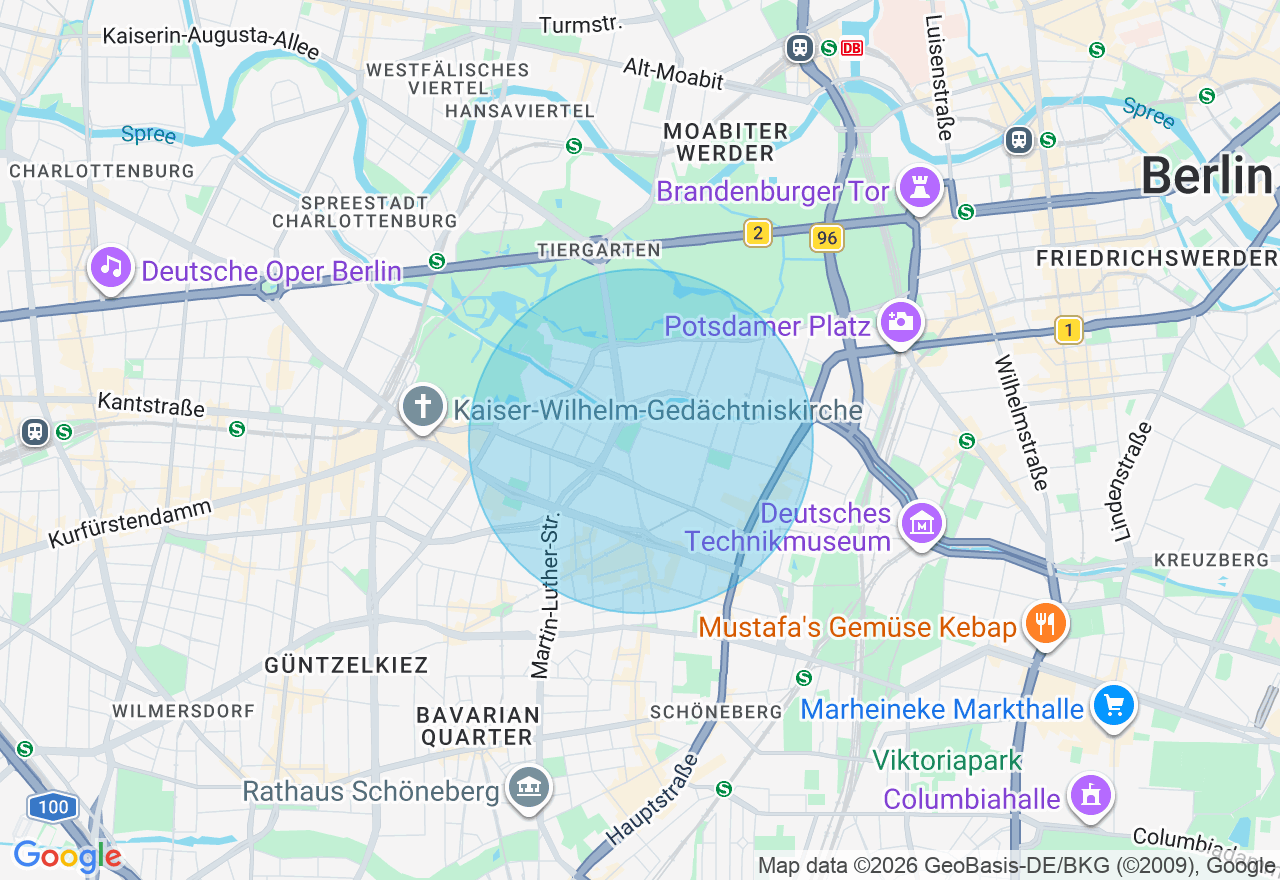 Kartenansicht der Location