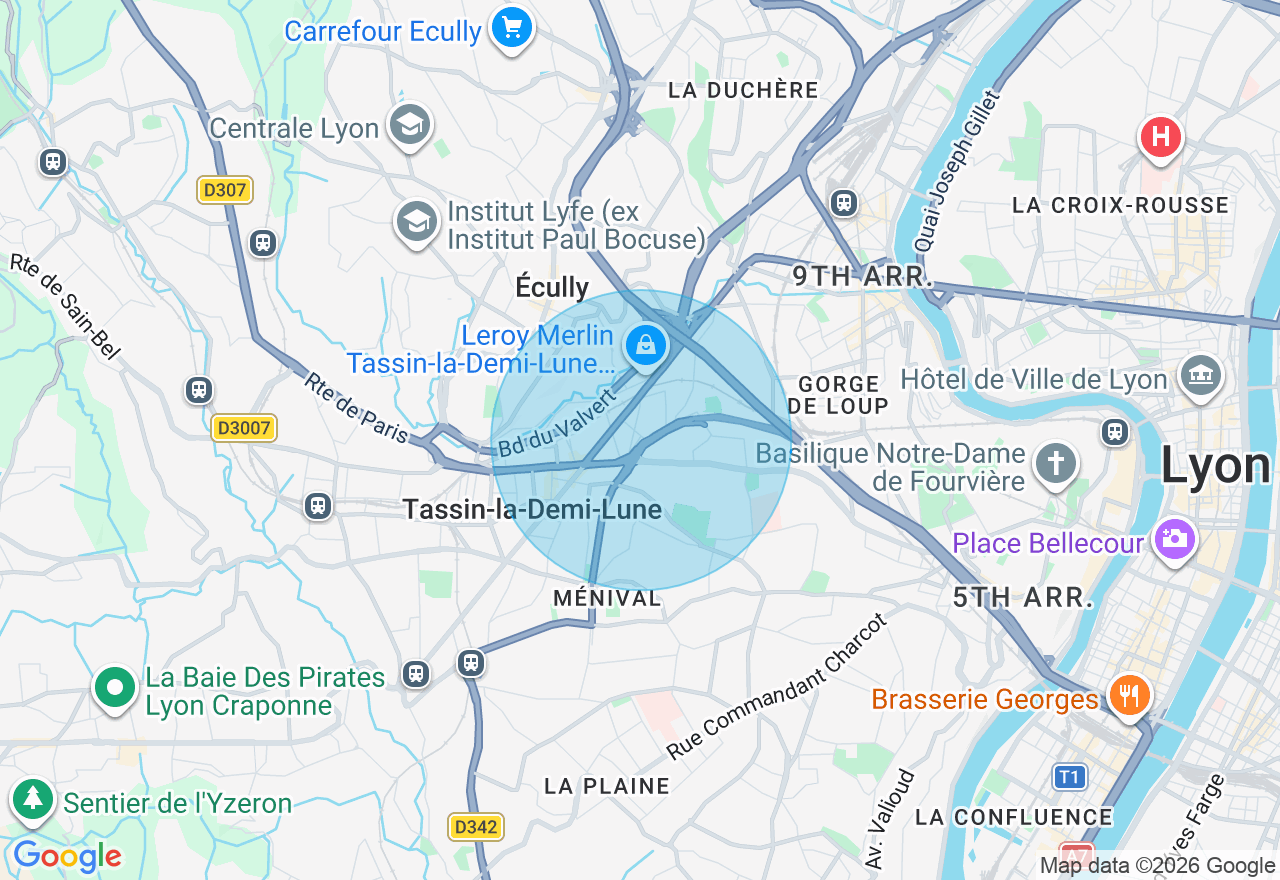 Carte de l'emplacement