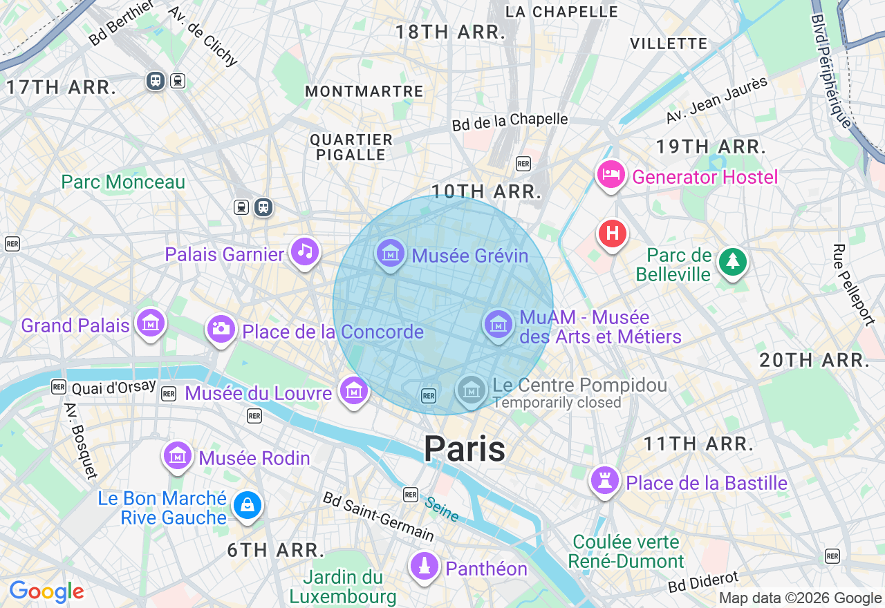 Carte de l'emplacement