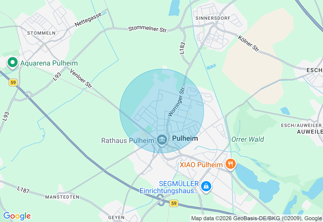 Kartenansicht der Location