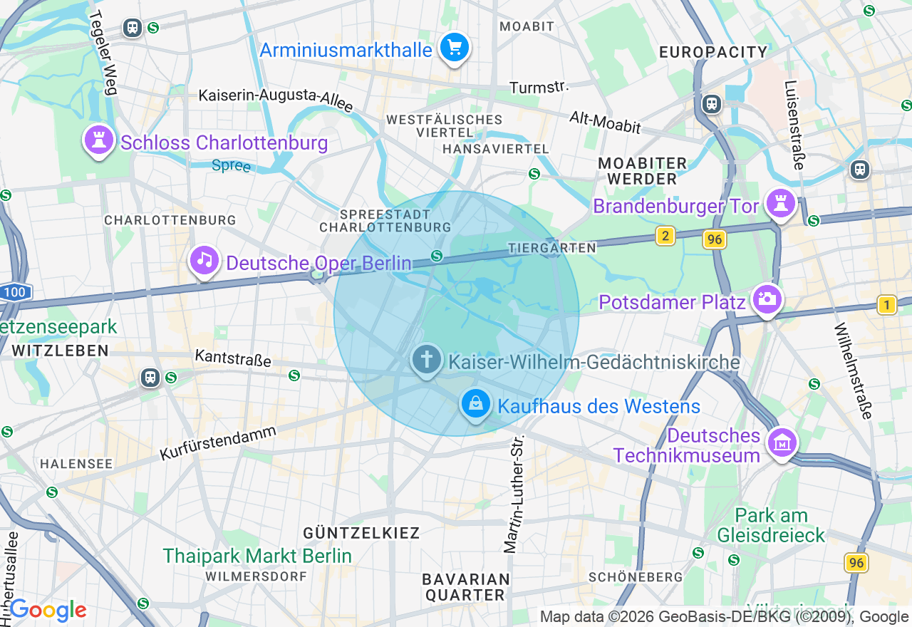 Kartenansicht der Location