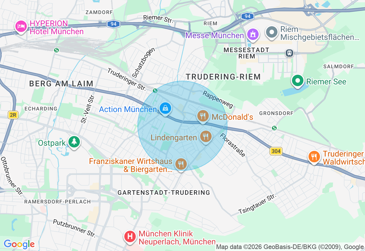 Kartenansicht der Location