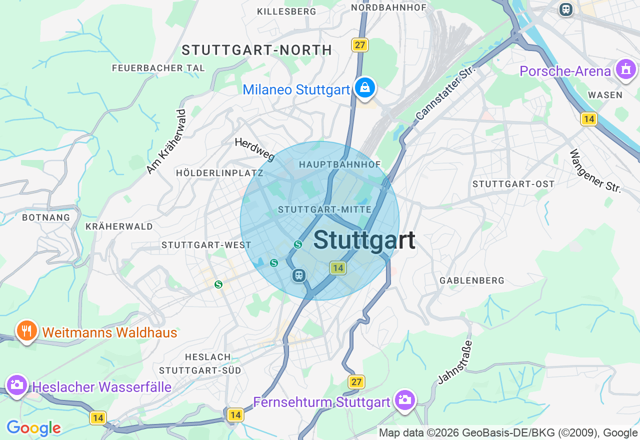 Kartenansicht der Location