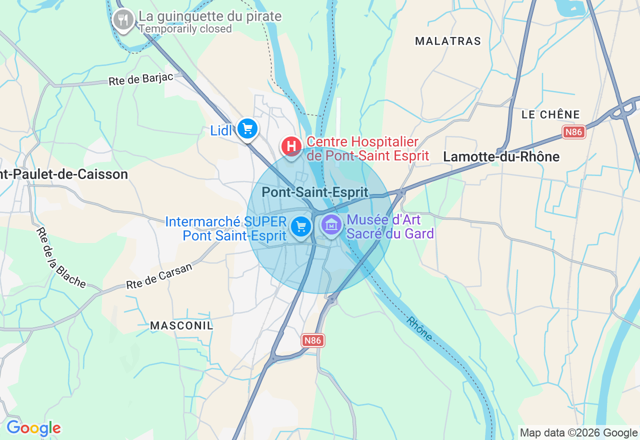 Carte de l'emplacement