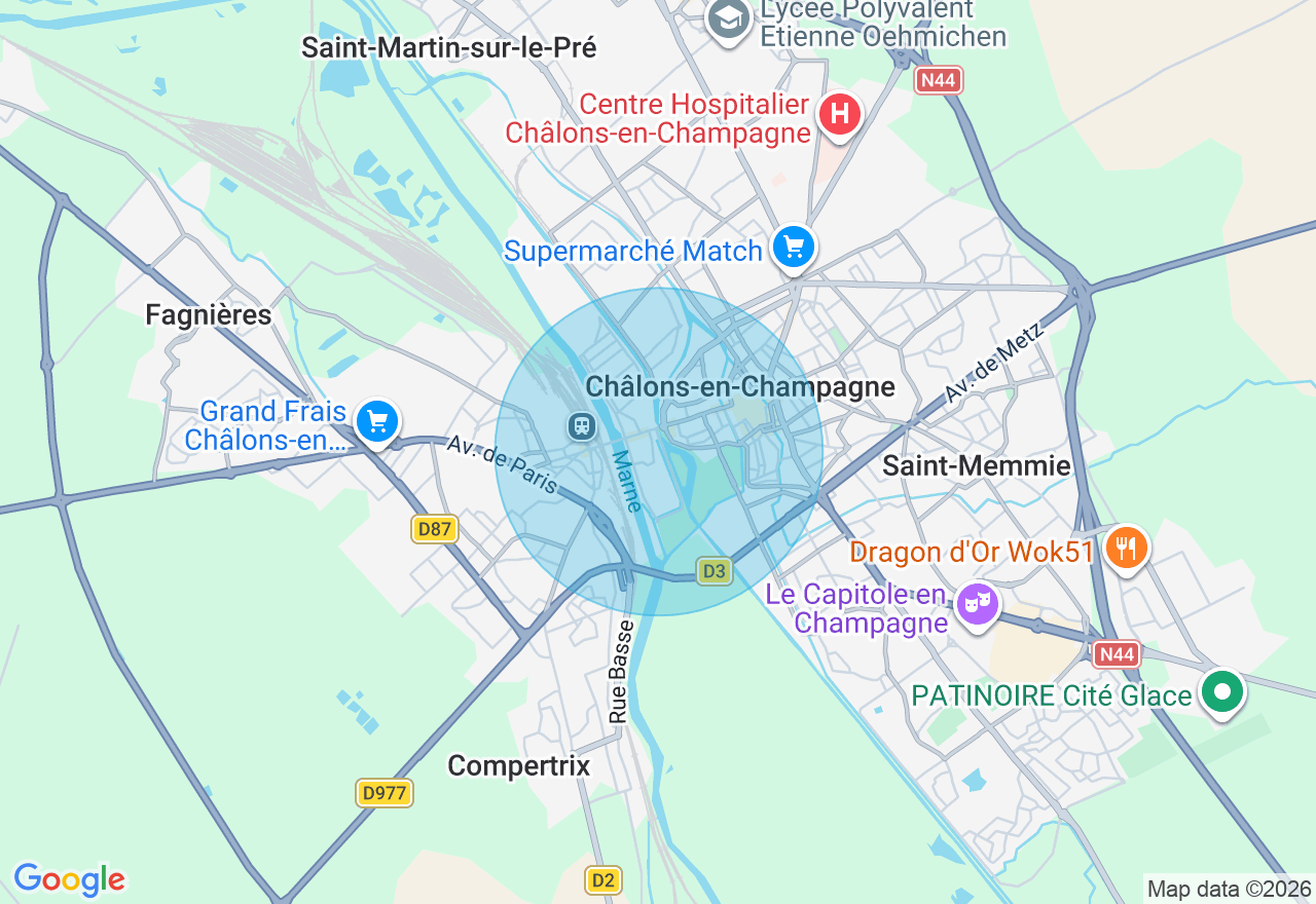 Carte de l'emplacement