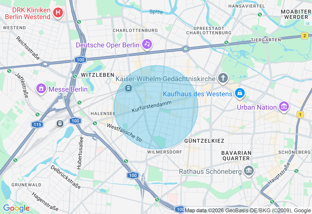 Kartenansicht der Location