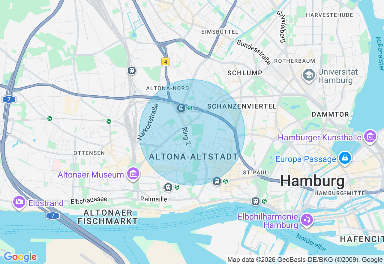 Kartenansicht der Location