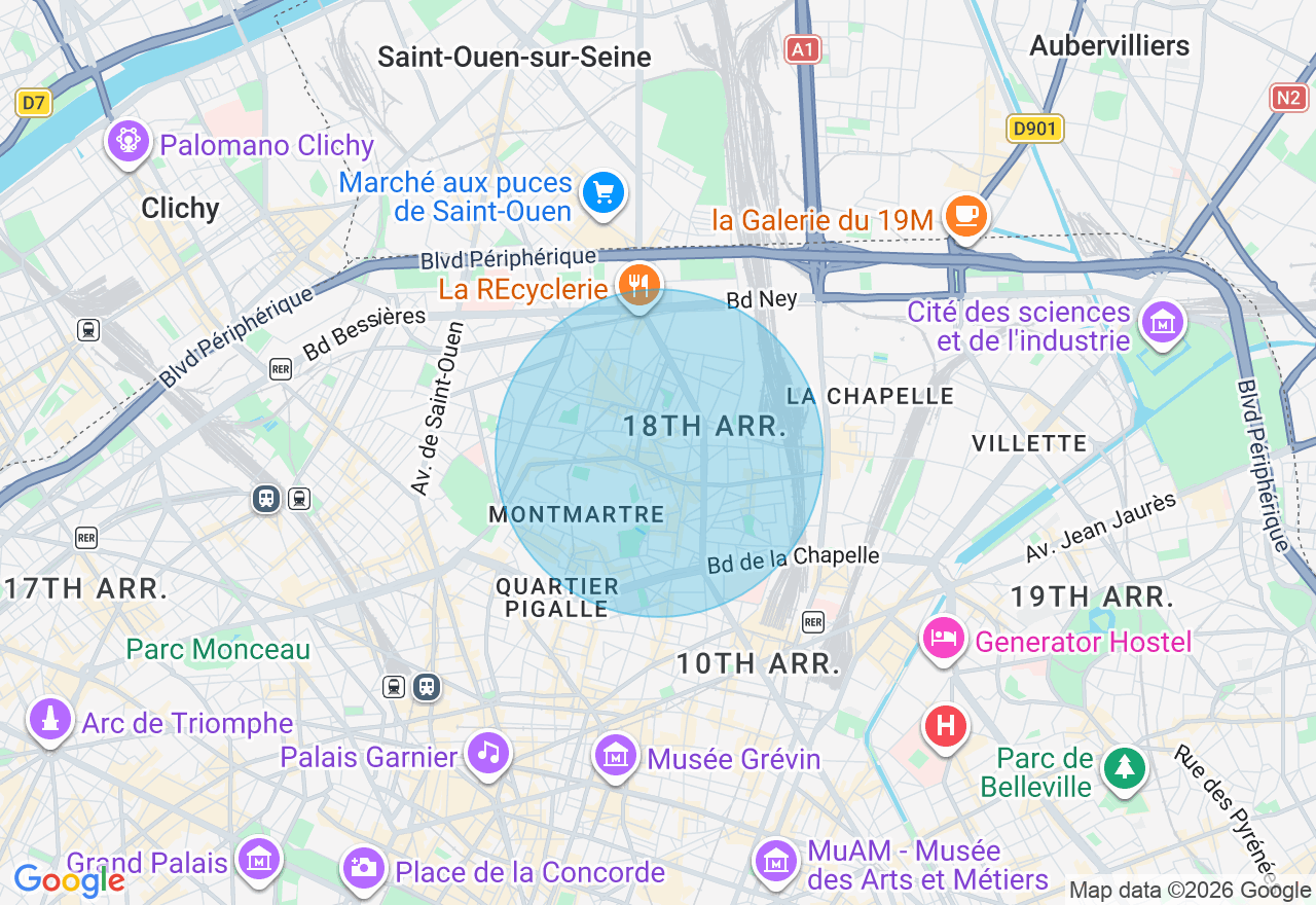 Carte de l'emplacement