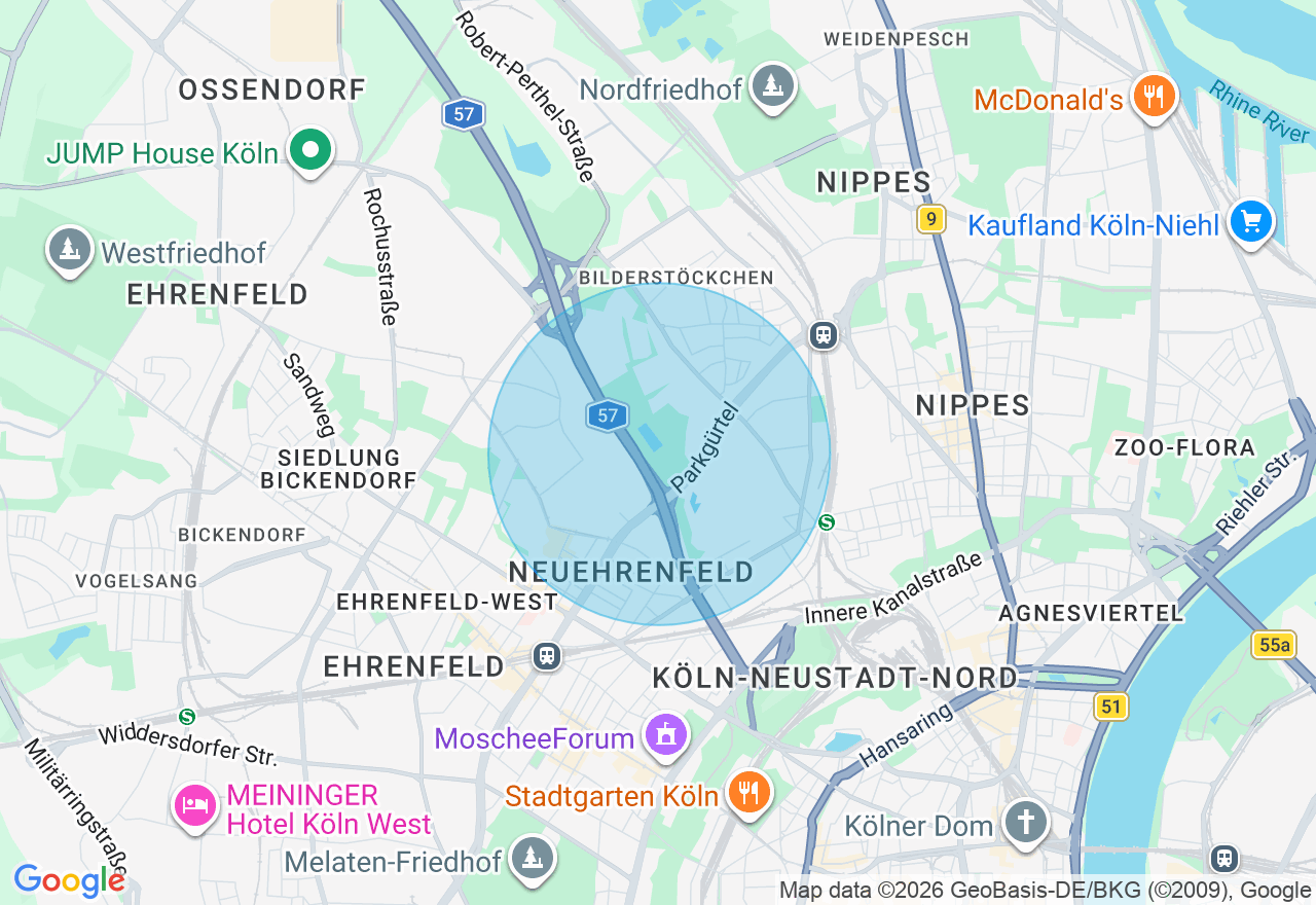 Kartenansicht der Location