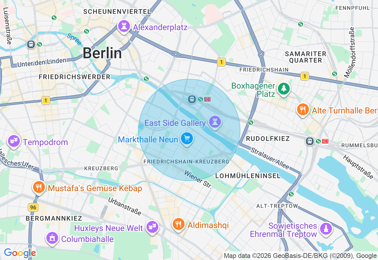 Kartenansicht der Location