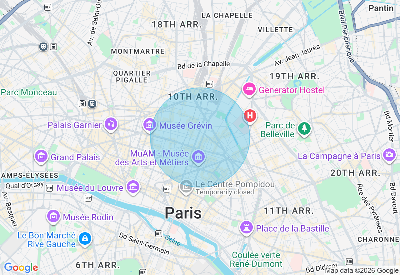 Carte de l'emplacement