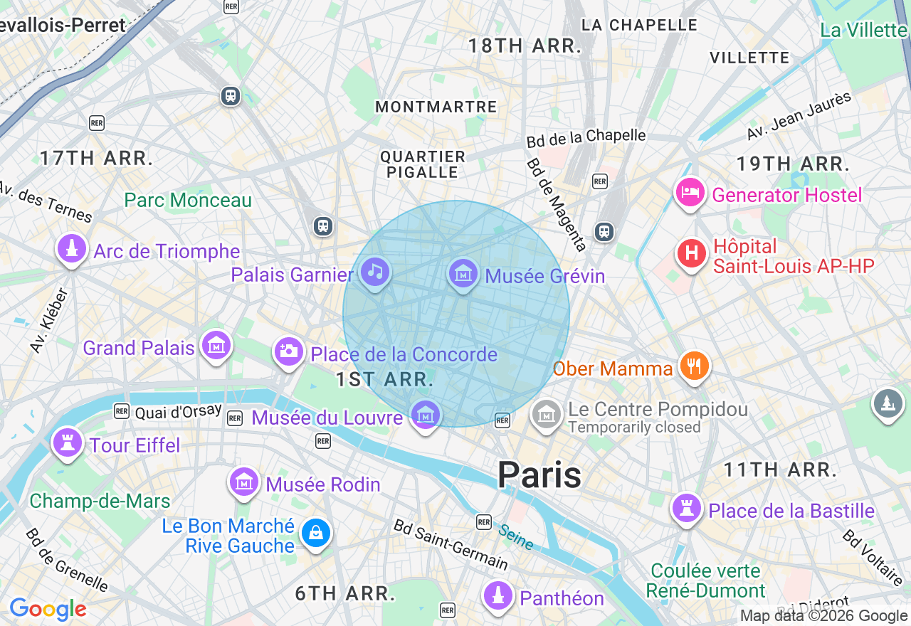 Carte de l'emplacement