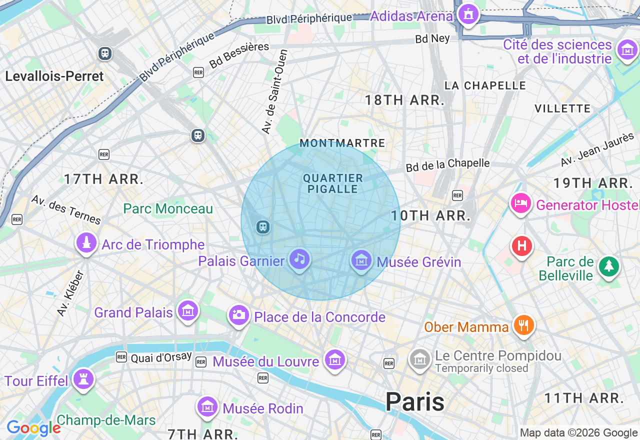 Carte de l'emplacement