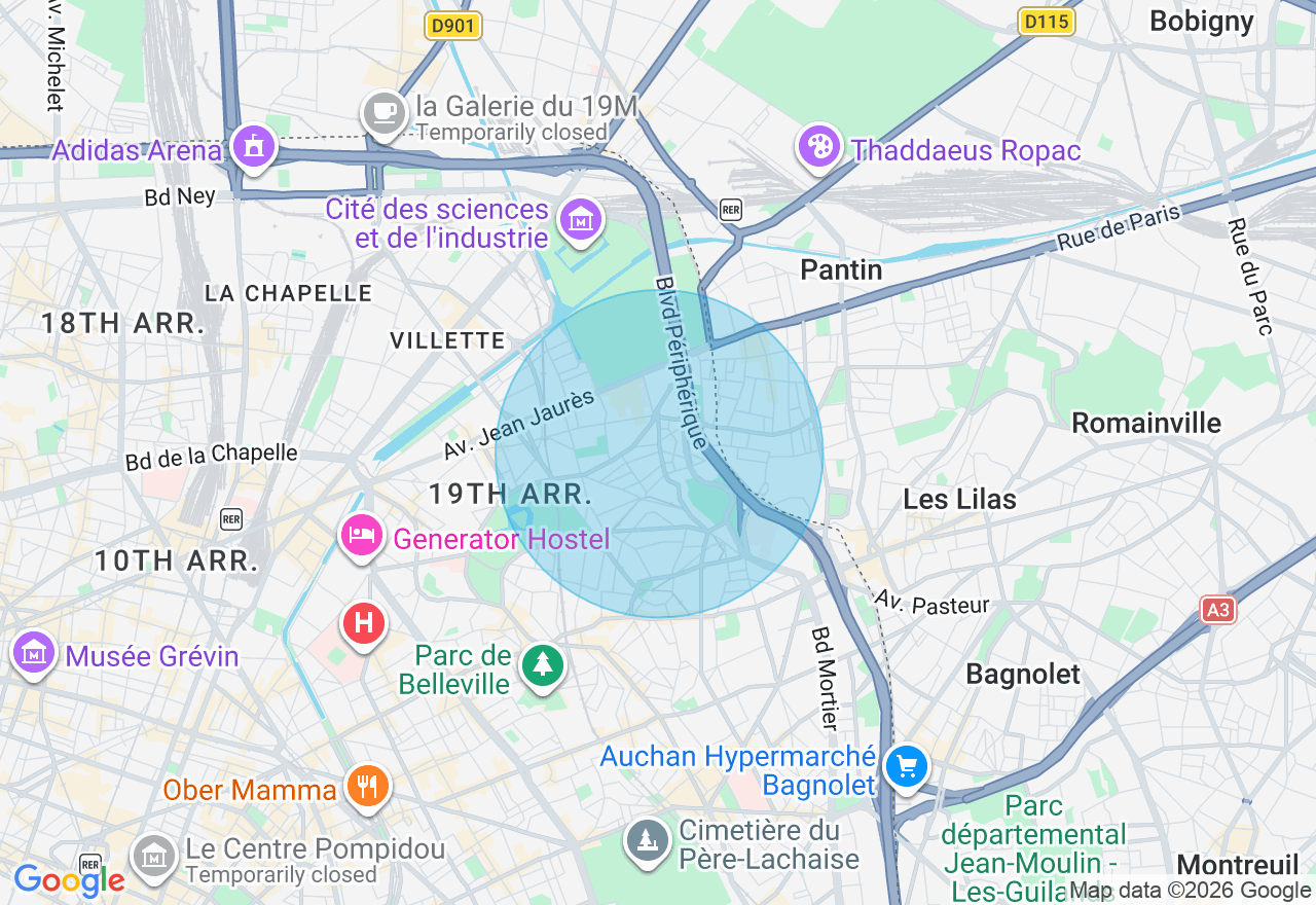 Carte de l'emplacement