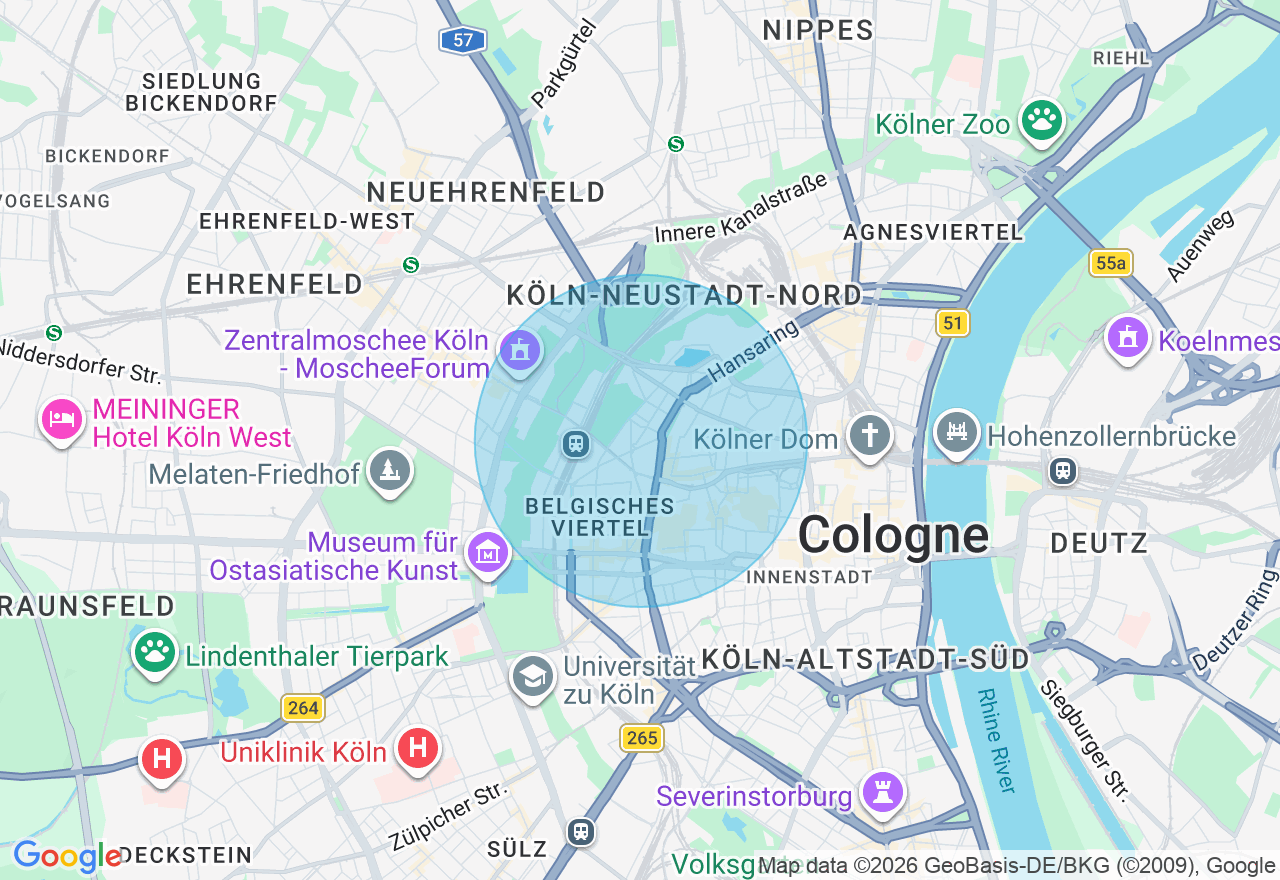 Kartenansicht der Location