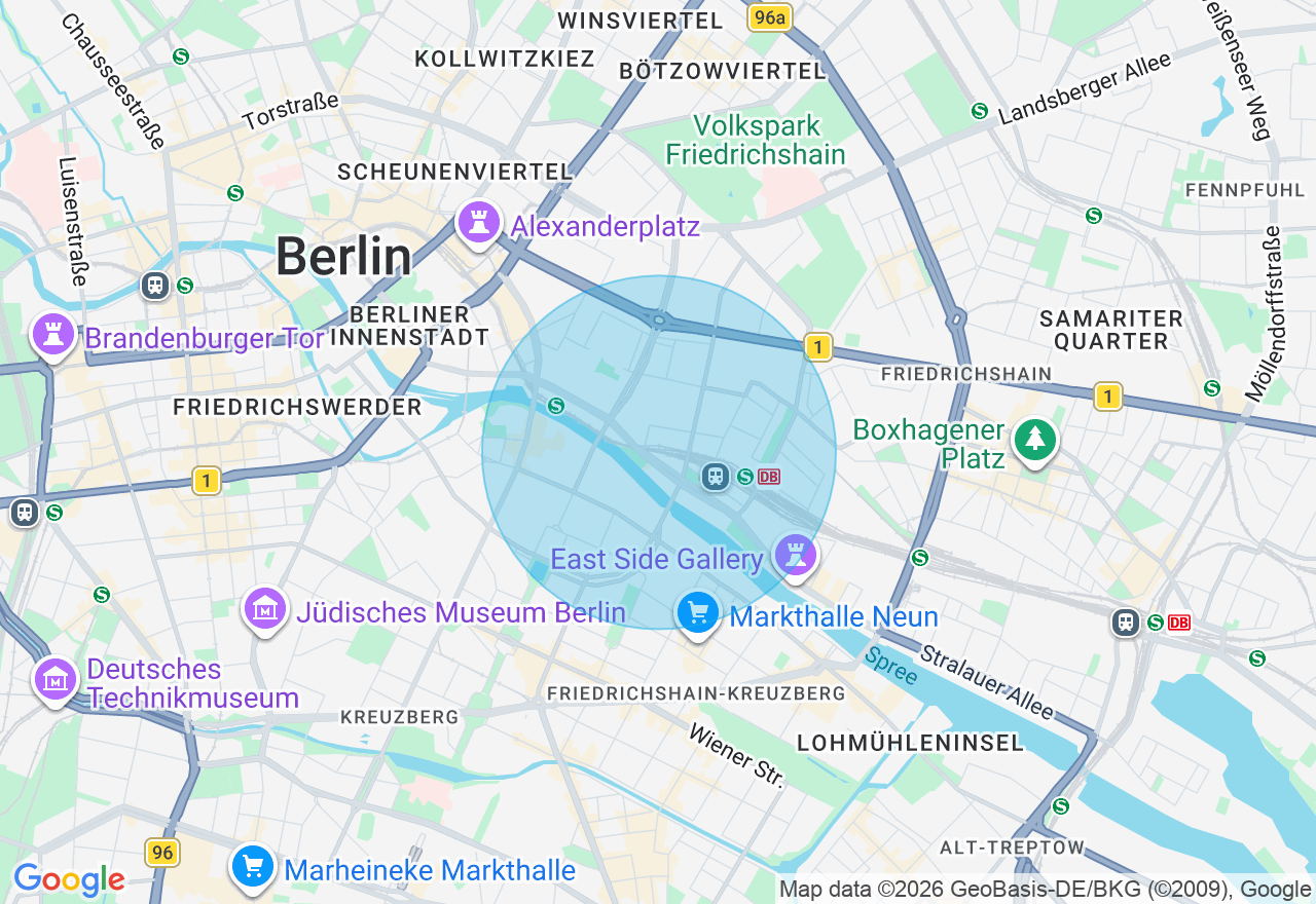 Kartenansicht der Location