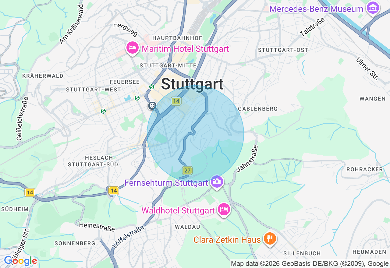 Kartenansicht der Location