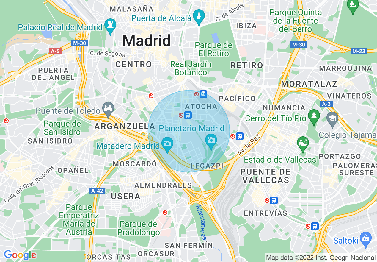 Mapa de la ubicación