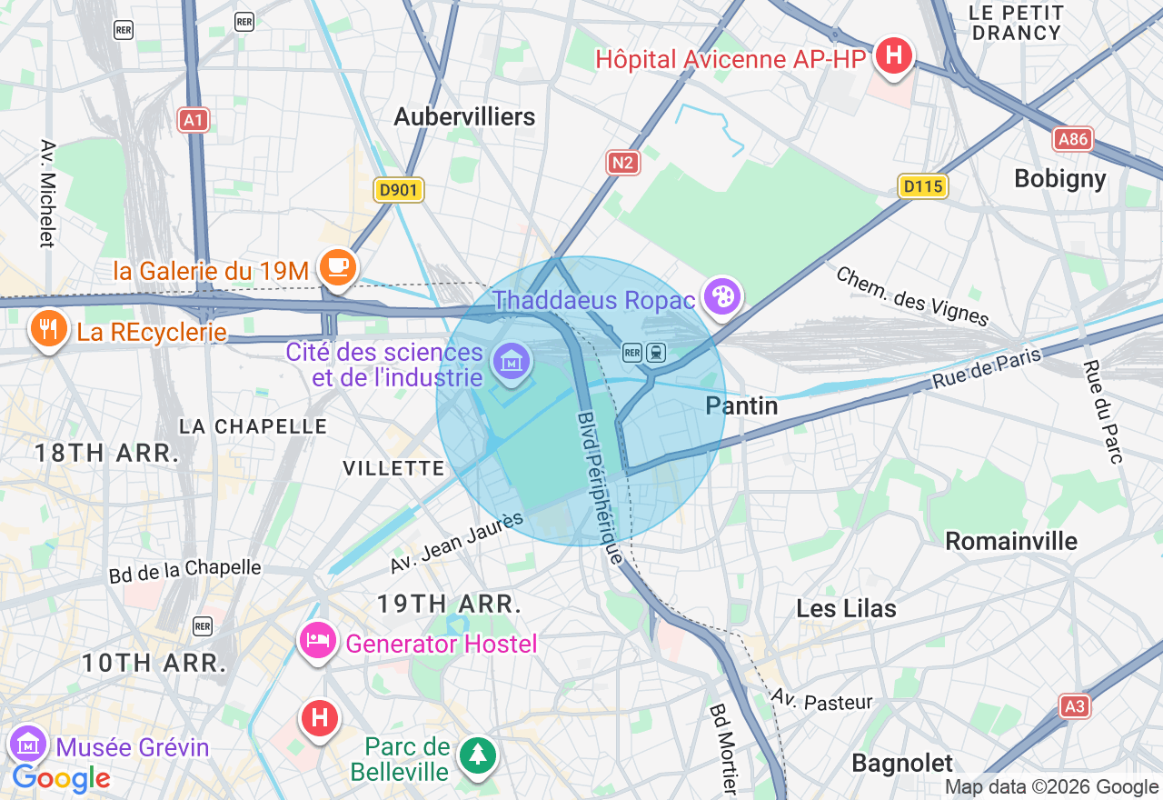 Carte de l'emplacement