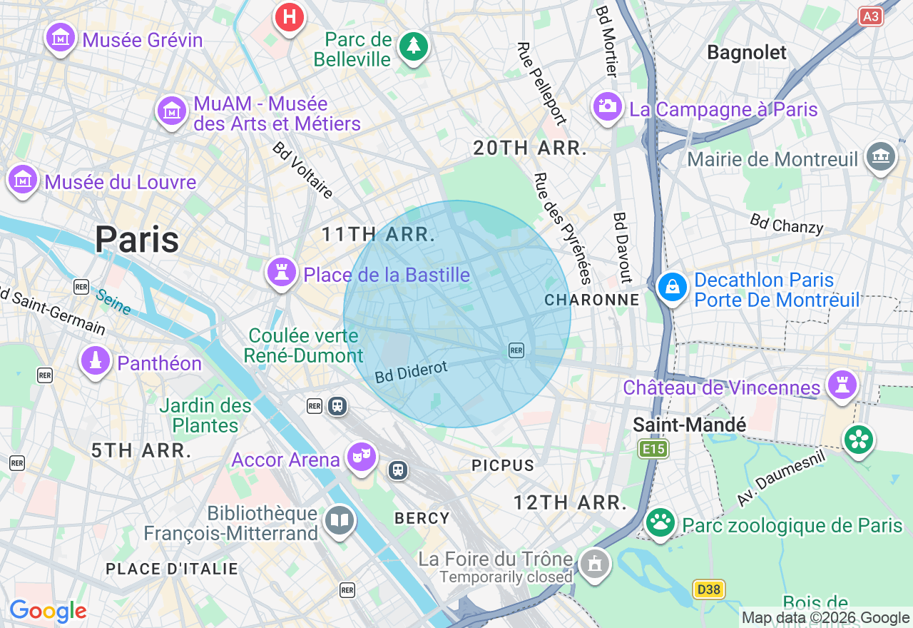 Carte de l'emplacement
